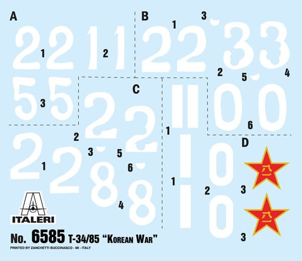 1/35   T-34/85 Korean War