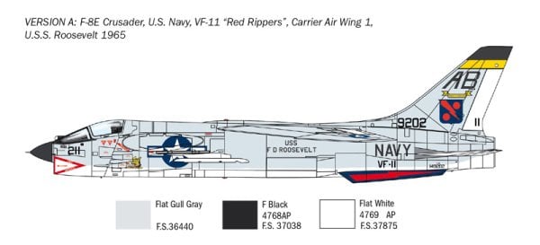 1/72  F-8E Crusader