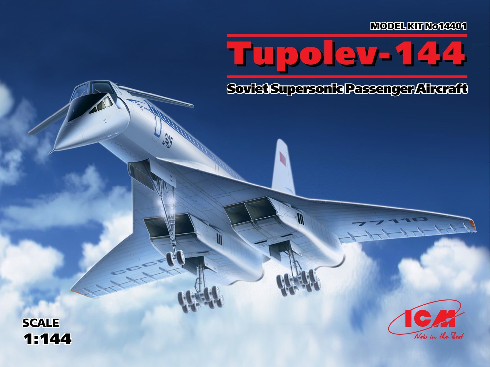 1/144     Tupolev-144 Soviet Supersonic Passenger Aircraft