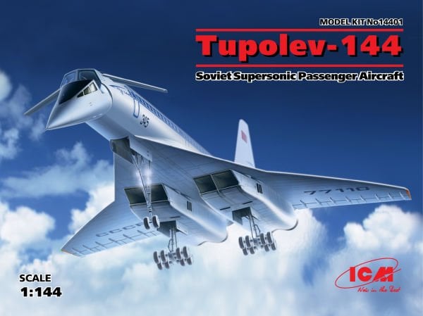 1/144     Tupolev-144 Soviet Supersonic Passenger Aircraft