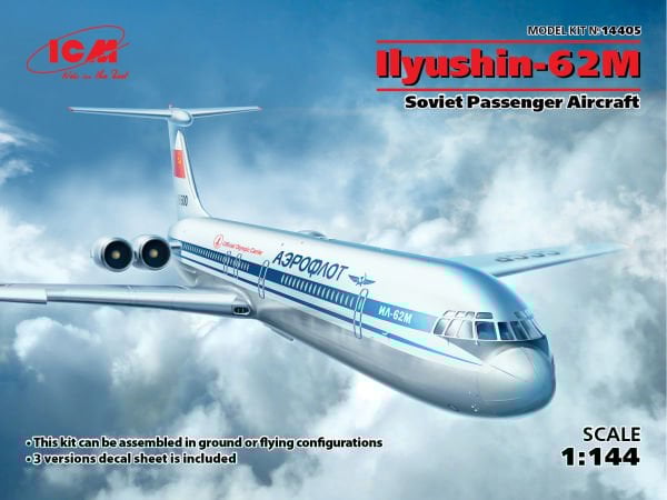 1/144 Ilyushin-62M Soviet Passenger Aircraft