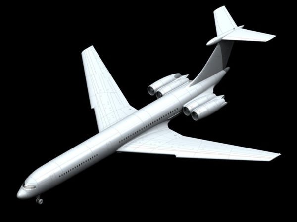 1/144 Ilyushin-62M Soviet Passenger Aircraft