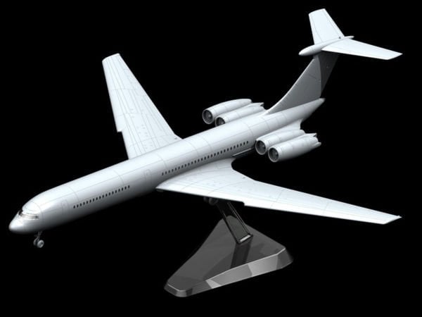 1/144 Ilyushin-62M Soviet Passenger Aircraft