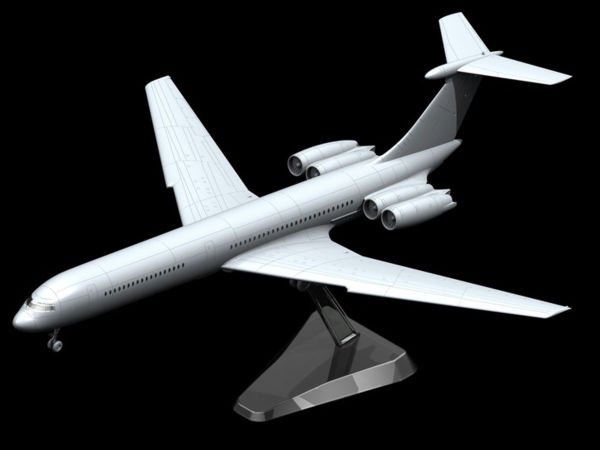 1/144 Ilyushin-62M Soviet Passenger Aircraft