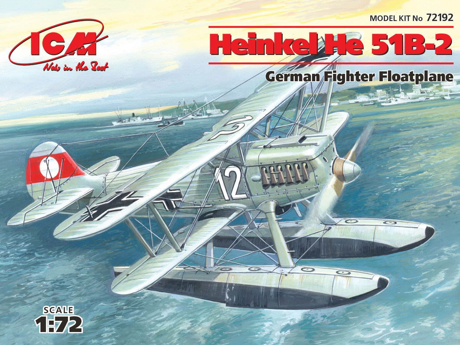 1/72  Heinkel He 51B-2 German Floatplane Fighter