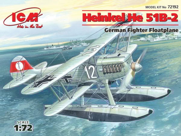 1/72  Heinkel He 51B-2 German Floatplane Fighter