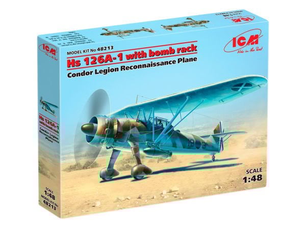 1/48 Hs 126A-1 with bomb rack Condor Legion Reconnaissance Plane