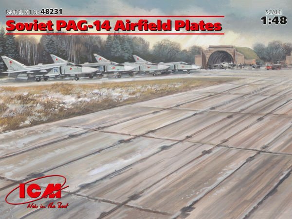1/48 Soviet PAG-14 Airfield Plates (32 pieces) (543×324 mm)