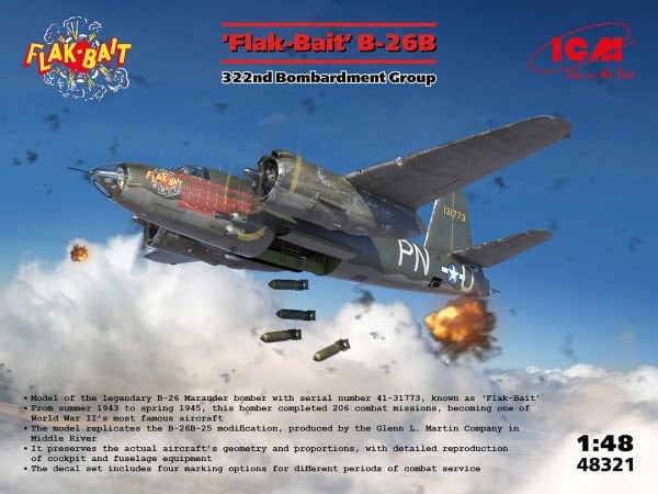 1/48  ‘Flak Bait’ B-26B 322nd Bombardment Group