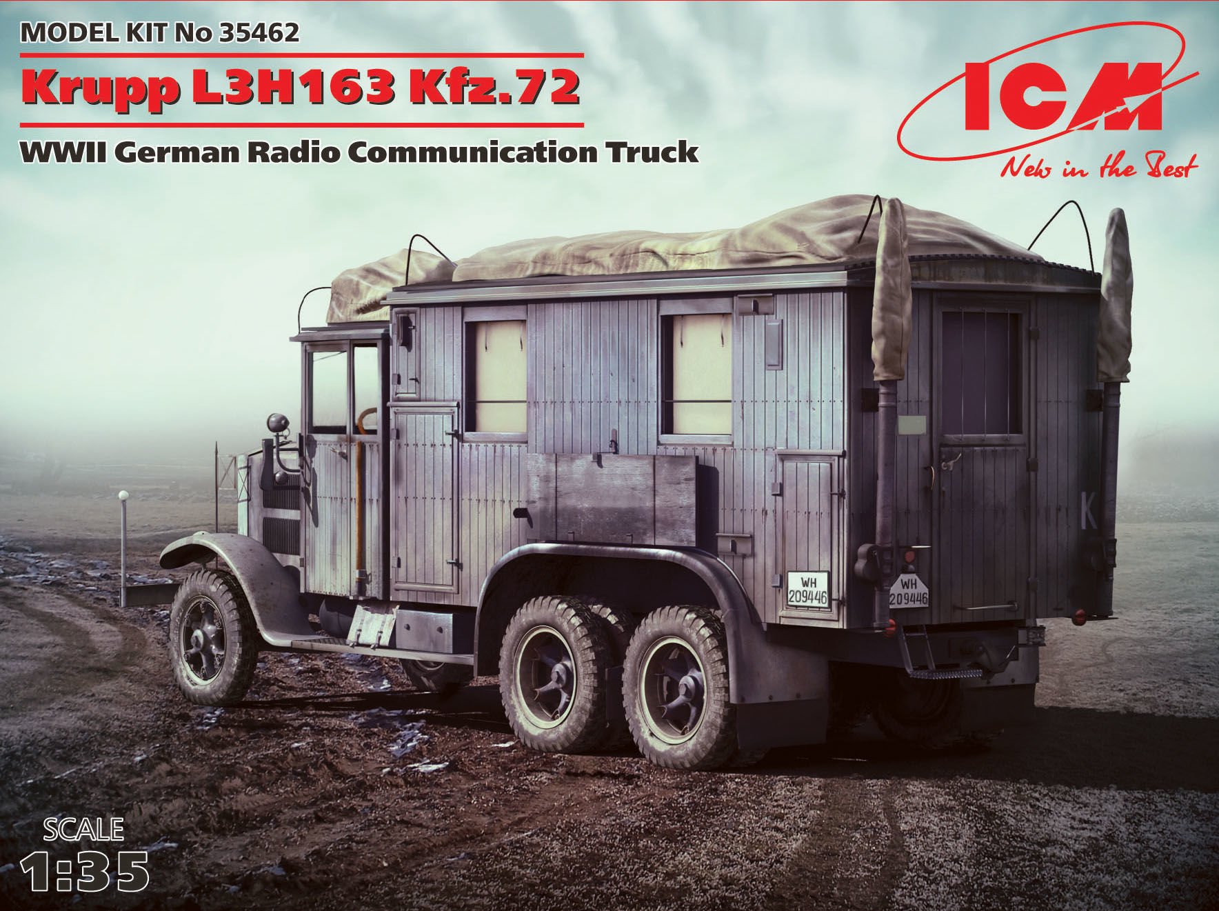 1/35 Krupp L3H163 Kfz.72 WWII German Radio Communication Truck
