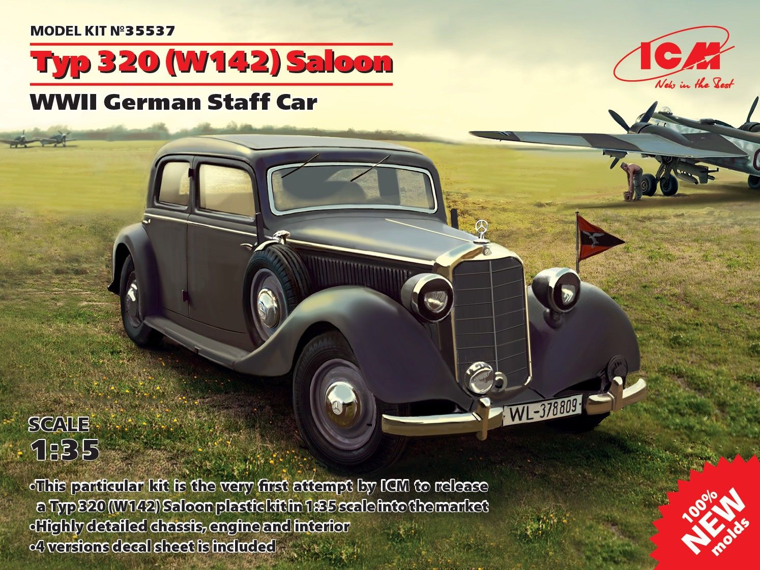 1/35 Typ 320 (W142) Saloon WWII German Staff Car