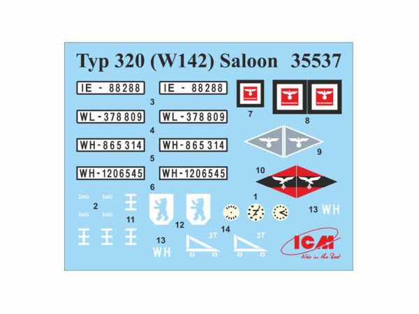 1/35 Typ 320 (W142) Saloon WWII German Staff Car