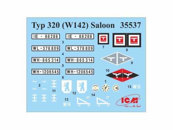 1/35 Typ 320 (W142) Saloon WWII German Staff Car