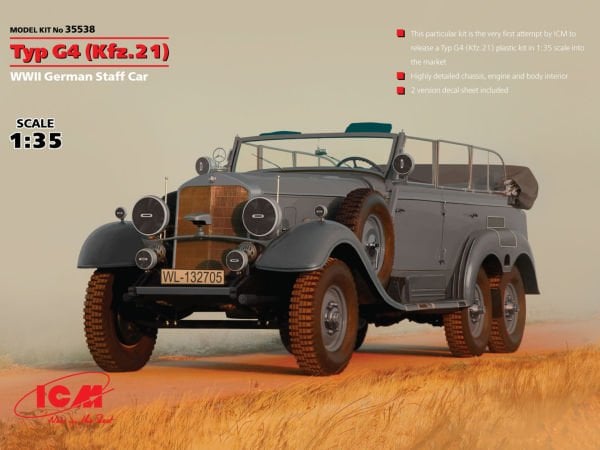 1/35 Typ G4 (Kfz.21) WWII German Staff Car