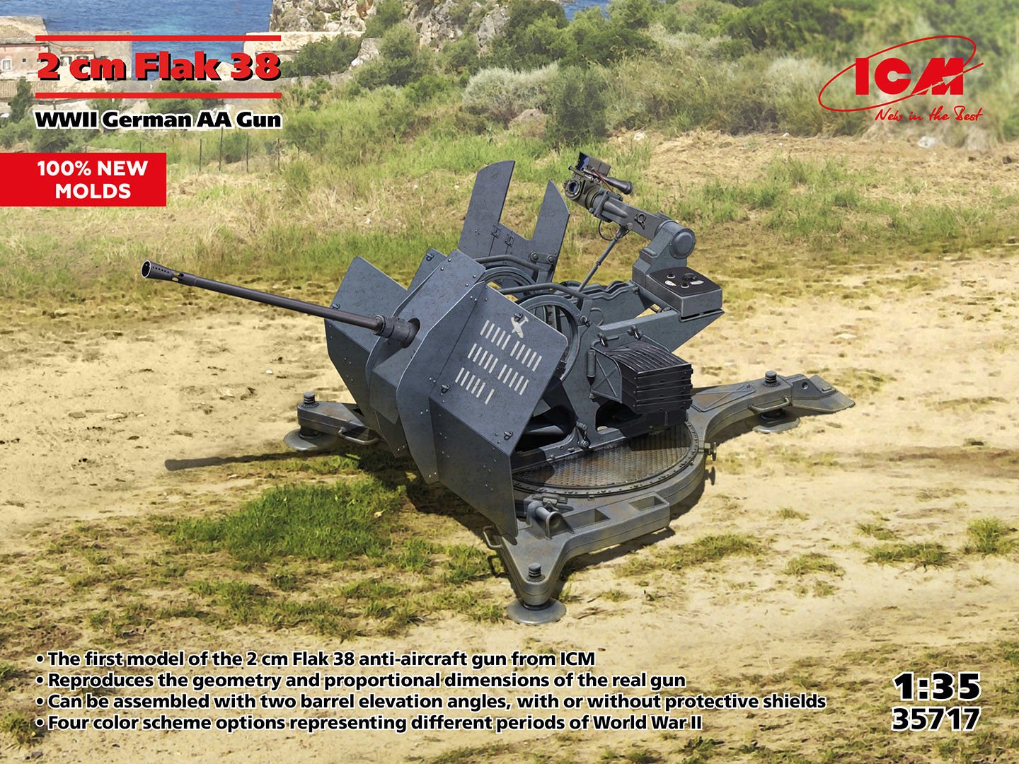 1/35 Flak 38 WWII German AA Gun