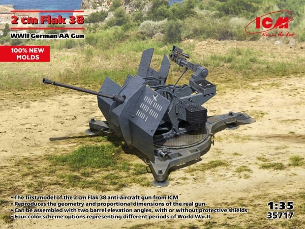 1/35 Flak 38 WWII German AA Gun