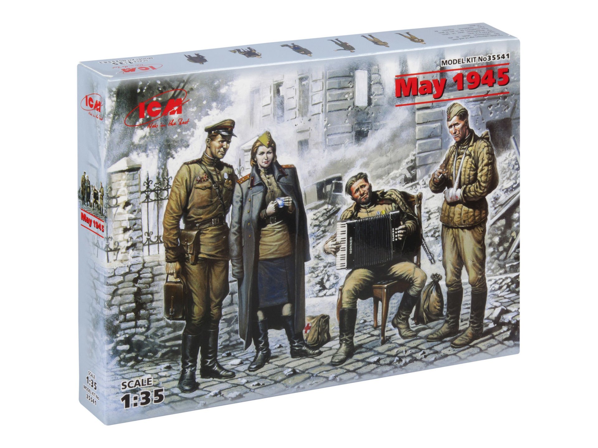 1/35 May 1945 4 figures – 1 officer, 2 soldiers, 1 military servicewoman