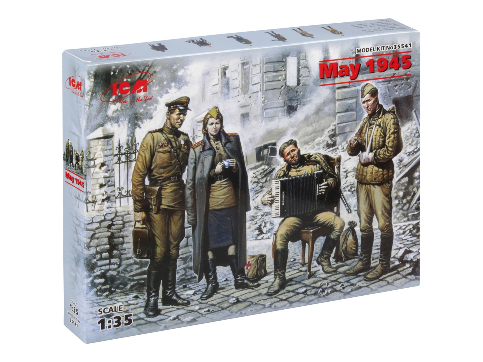 1/35 May 1945 4 figures – 1 officer, 2 soldiers, 1 military servicewoman