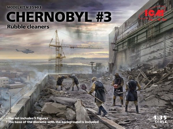 1/35 Chernobyl#3. Rubble cleaners 5 figures