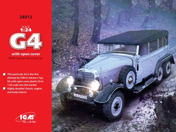 1/24 Typ G4 Soft Top WWII German Personnel Car