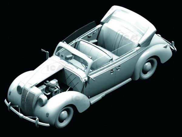 1/24 Admiral Cabriolet WWII German Passenger Car