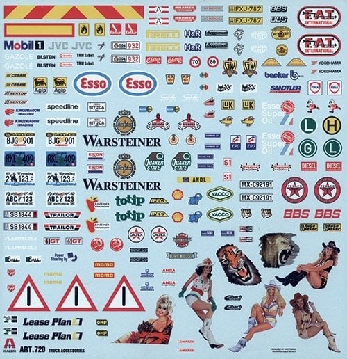 1/24  TRUCK ACCESSORIES
