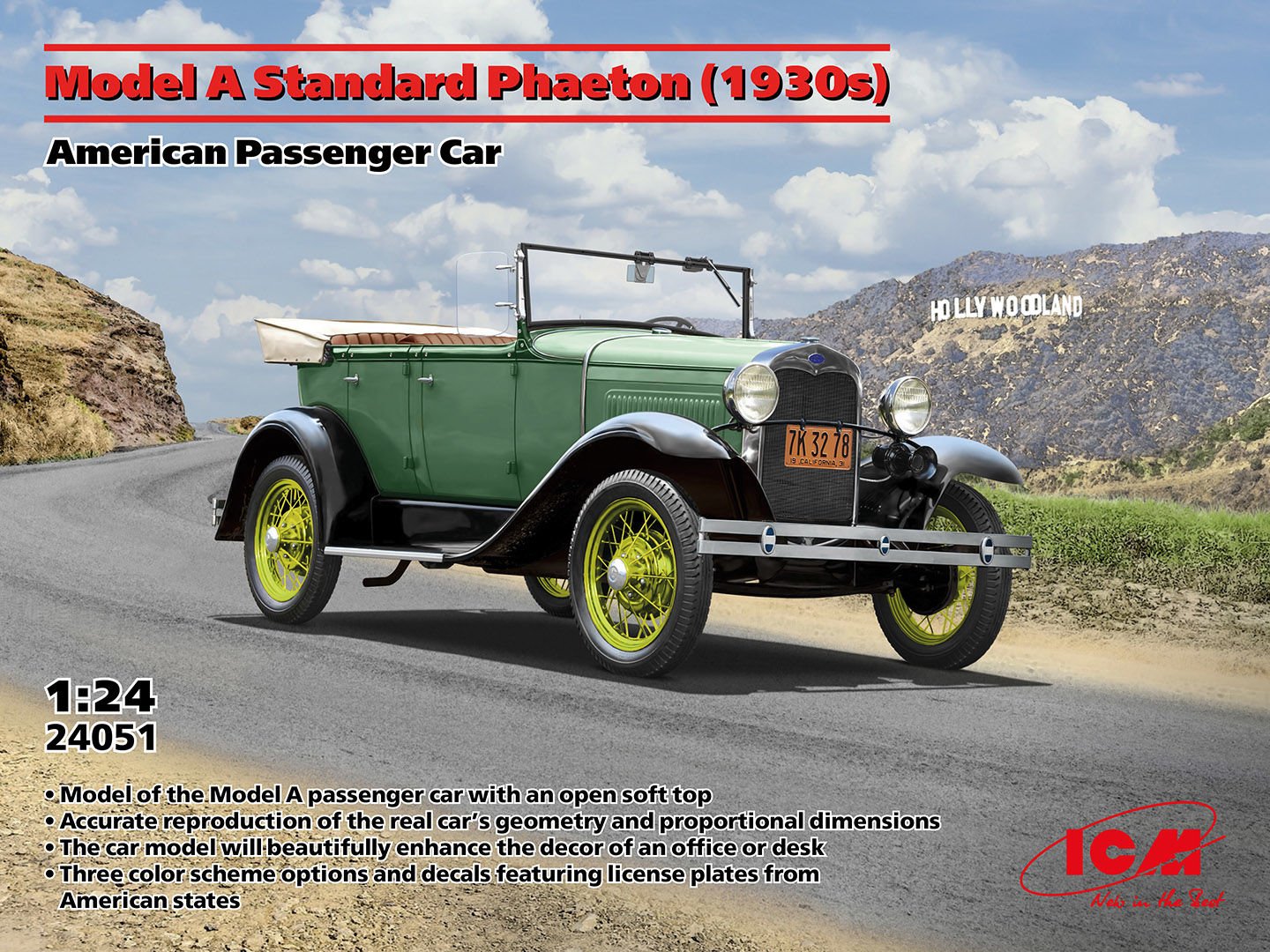 1/24 Model A Standard Phaeton (1930s) American Passenger Car