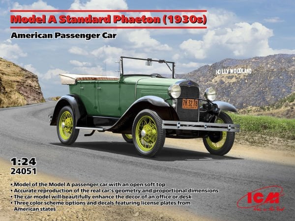 1/24 Model A Standard Phaeton (1930s) American Passenger Car
