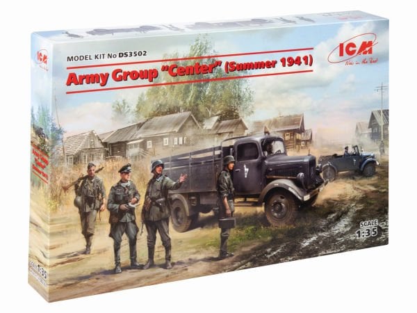 1/35 Army Group “Center” (Summer 1941) (Kfz.1, Typ L3000S, German Infantry (4 figures), German Drivers (4 figures))