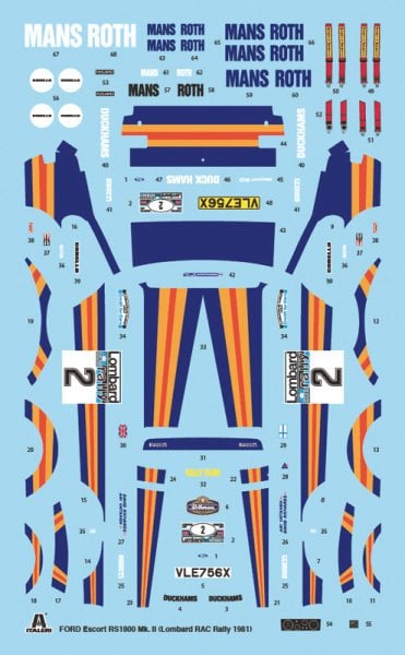 1/24   Ford Escort RS 1800 Mk.II Lombard RAC Rally