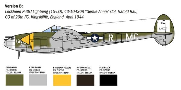 1/48 P-38 J Lightning