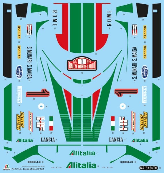 1/12 Lancia stratos HF Gr.4 Monte Carlo 1977