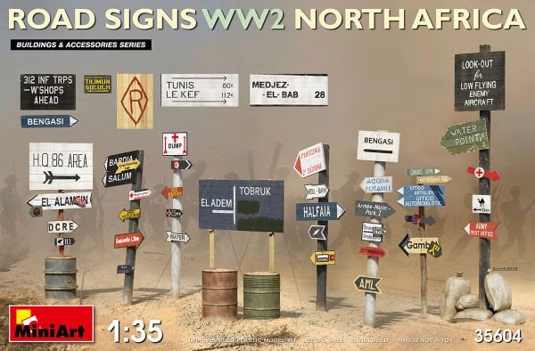 1/35 ROAD SIGNS WW2 NORTH AFRICA