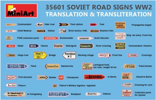 1/35 SOVIET ROAD SIGNS WW2