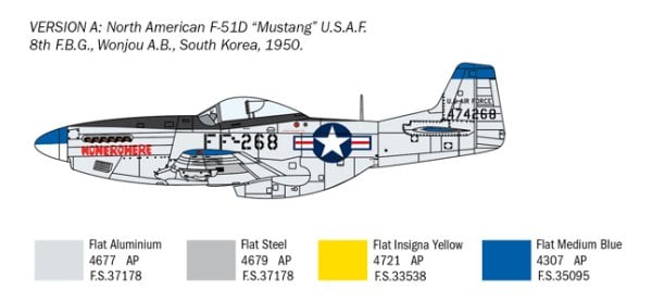 1/72   North American F-51D Mustang Korean War