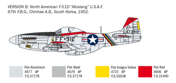1/72   North American F-51D Mustang Korean War