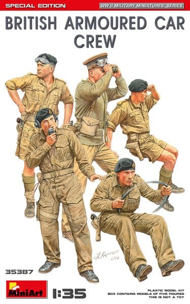 1/35 BRITISH ARMORED CAR CREW