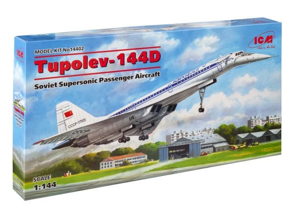 1/144 Tupolev-144D Soviet Supersonic Passenger Aircraft