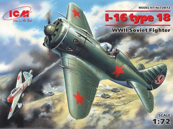 1/72 I-16 type 18 WWII Soviet Fighter