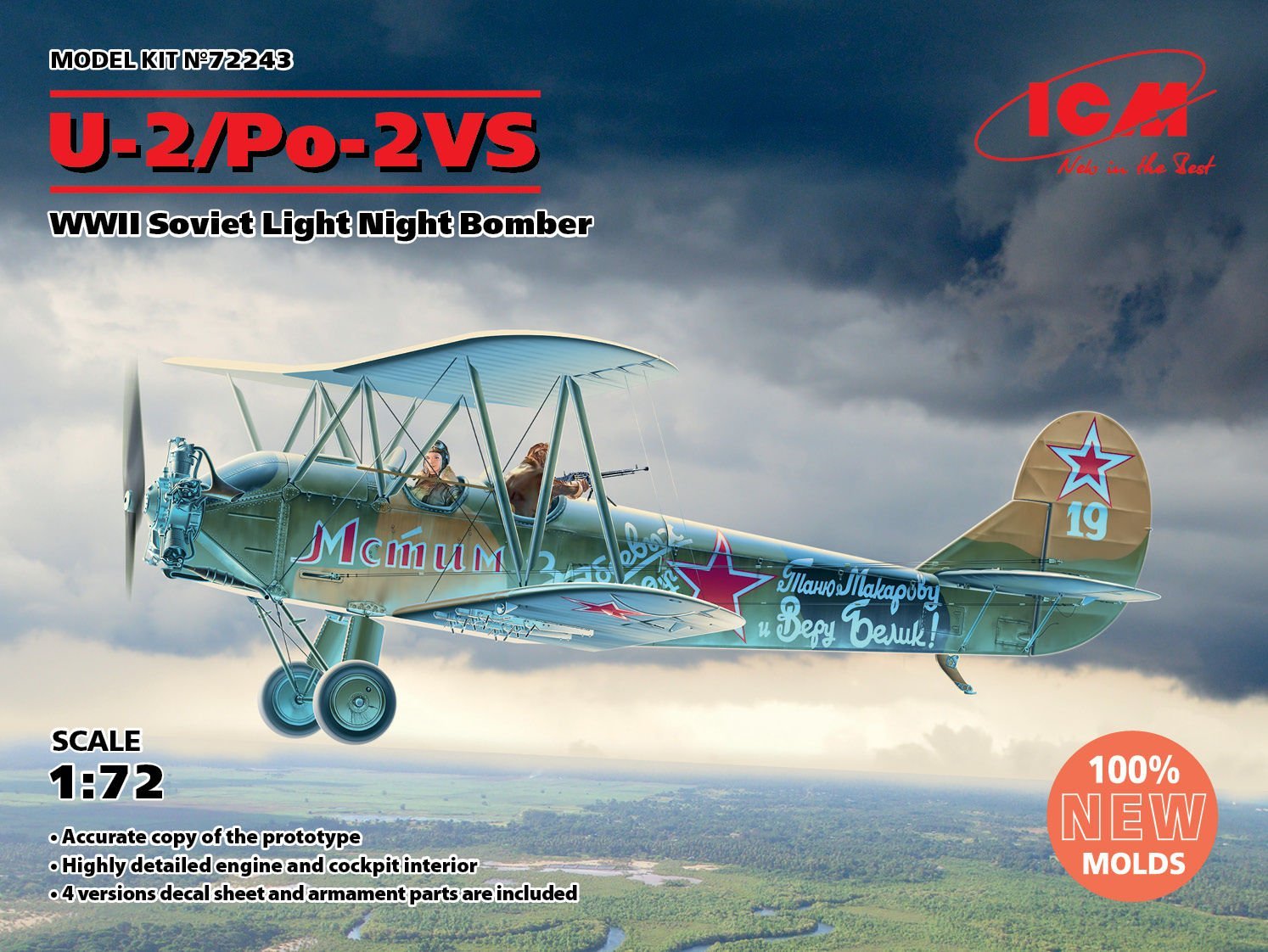 1/72 U-2/Po-2VS WWII Soviet Light Night Bomber