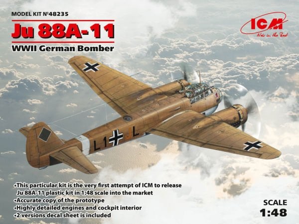 1/48 Ju 88A-11 WWII German Bomber