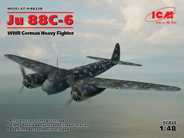 1/48 Ju 88С-6 WWII German Heavy Fighter
