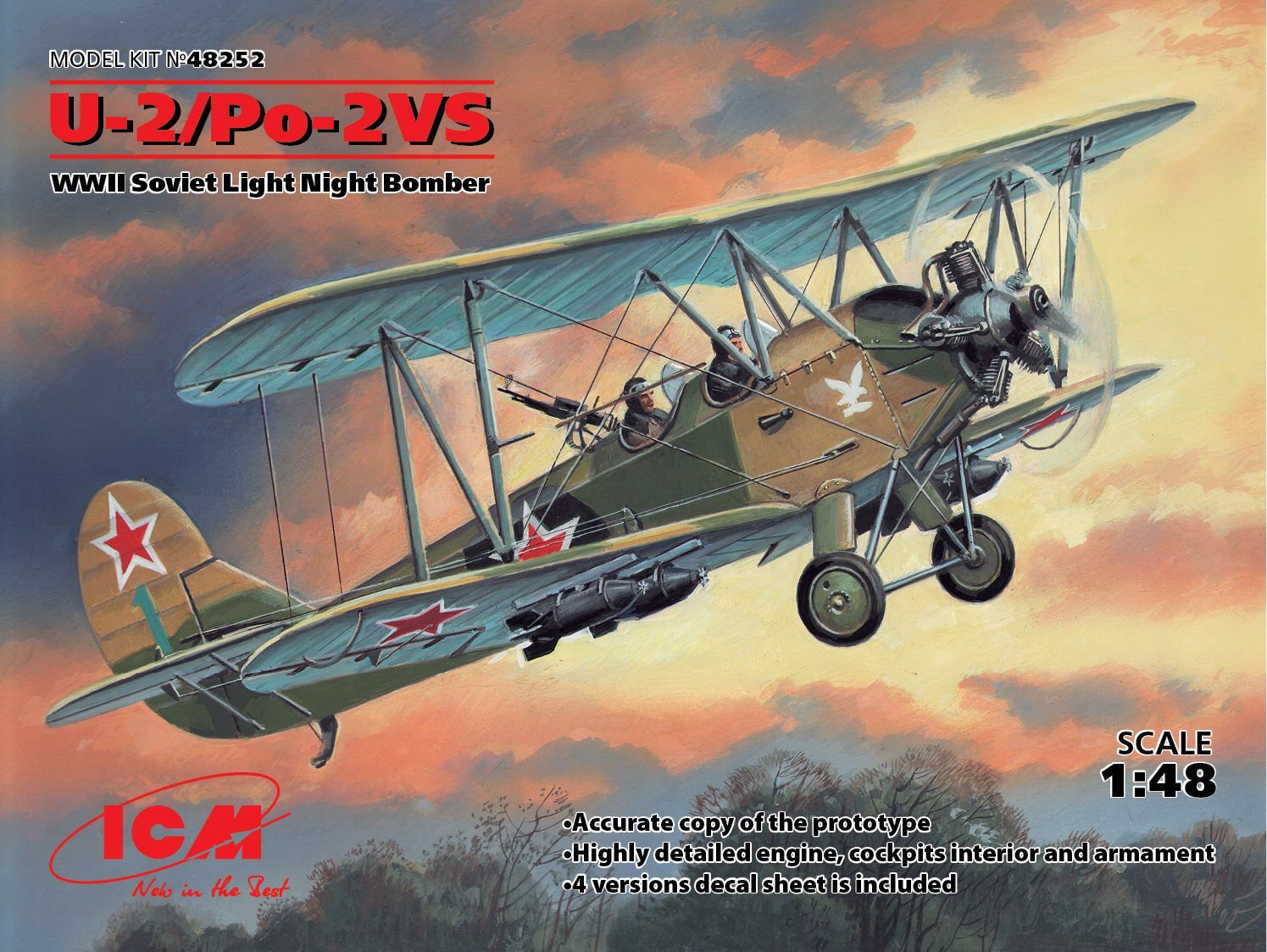 1/48 U-2/Po-2VS WWII Soviet Night Light Bomber