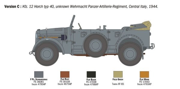 1/35   Kfz. 12 Horch 901 typ 40 frühen Ausf.