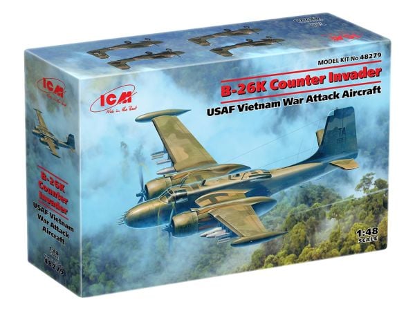 1/48 B-26K Counter Invader USAF Vietnam War Attack Aircraft