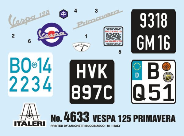 1/9   VESPA 125 PRIMAVERA