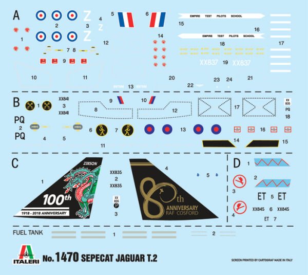 1/72  Jaguar T.2 R.A.F. Trainer