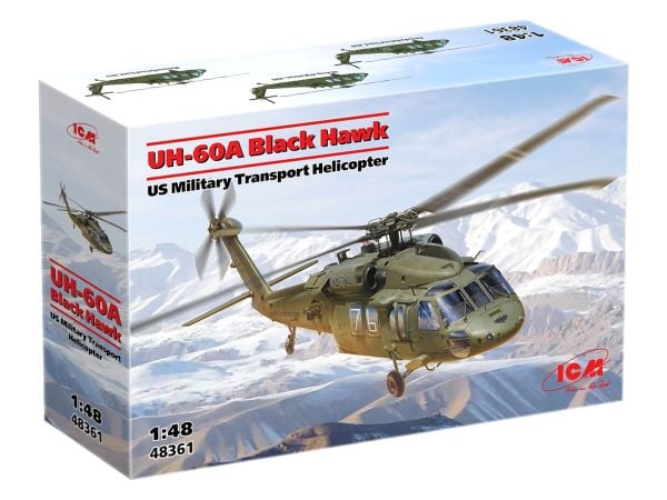 1/48 UH-60A Black Hawk US Military Transport Helicopter