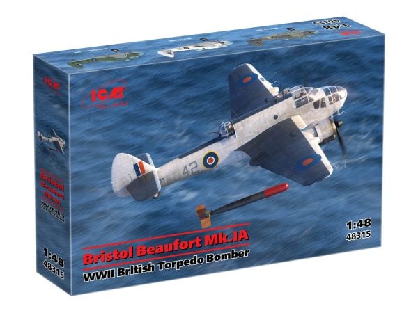 1/48 Bristol Beaufort Mk.IA WWII British torpedo bomber