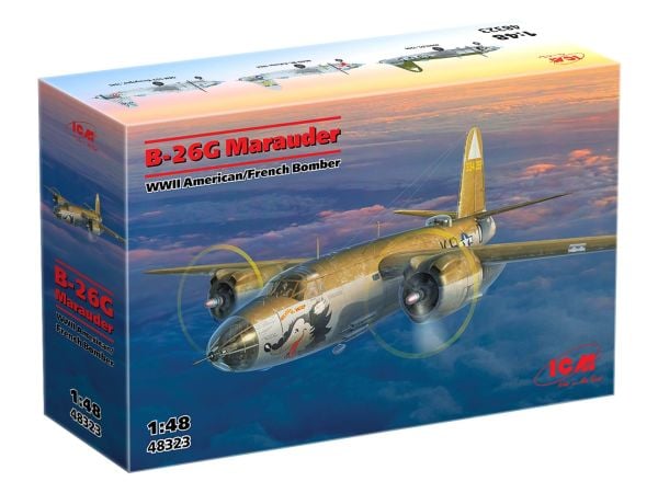 1/48 B-26G Marauder WWII American/French Bomber